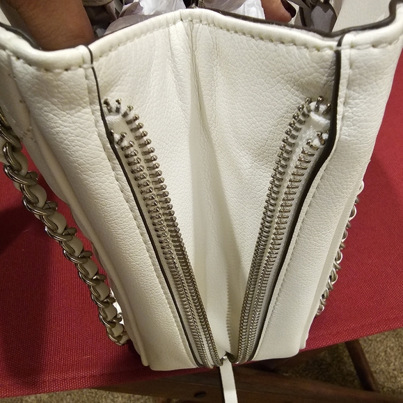 INC International Concepts Deliz Chain Shoulder Bag White NWT! - Picture 9 of 13